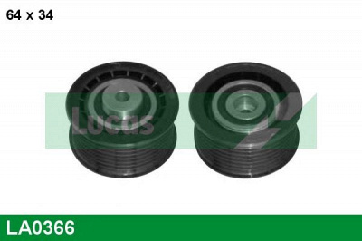 LUCAS ENGINE DRIVE la0366 -  Натяжной ролик, поликлиновой  ремень